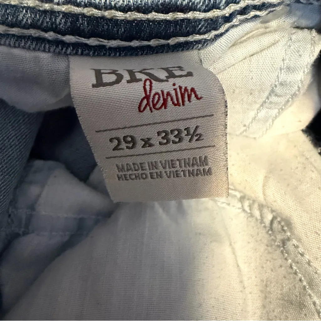 BKE Stella Boot Stretch Jeans in Bain light wash size 29L low rise bootcut - Image 10