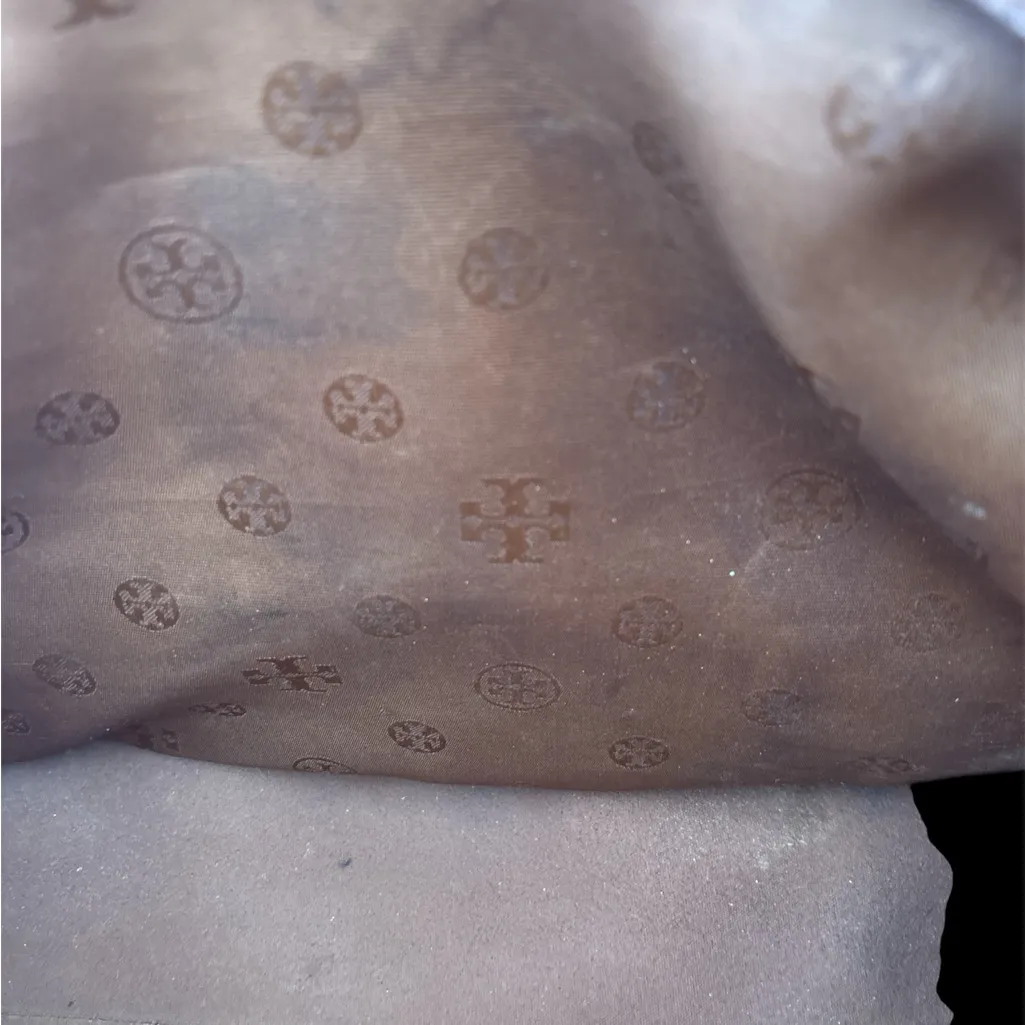 Tory Burch York Gold Buckle Saffiano Tan Leather Tote Bag Large Zip Carryall - Image 8