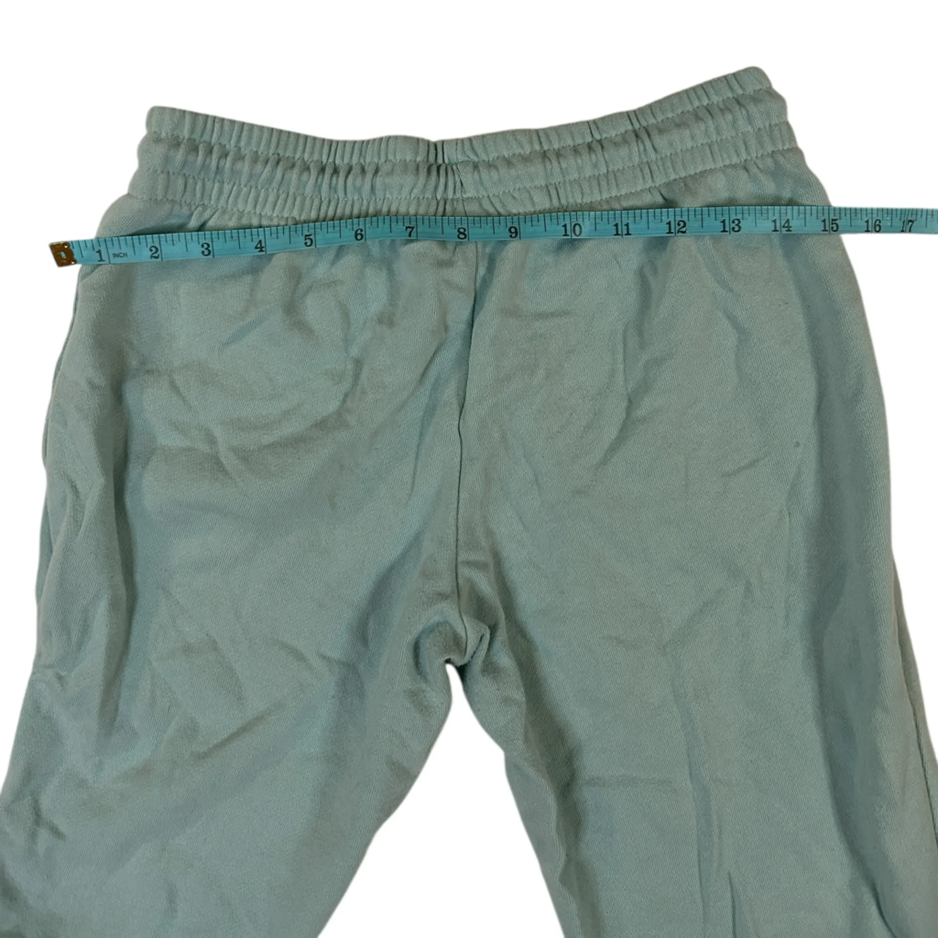 Normcore Athleisure Lounge Wear Cozy Fall Soft Baby Blue Draw String Sweat Pants - Image 7