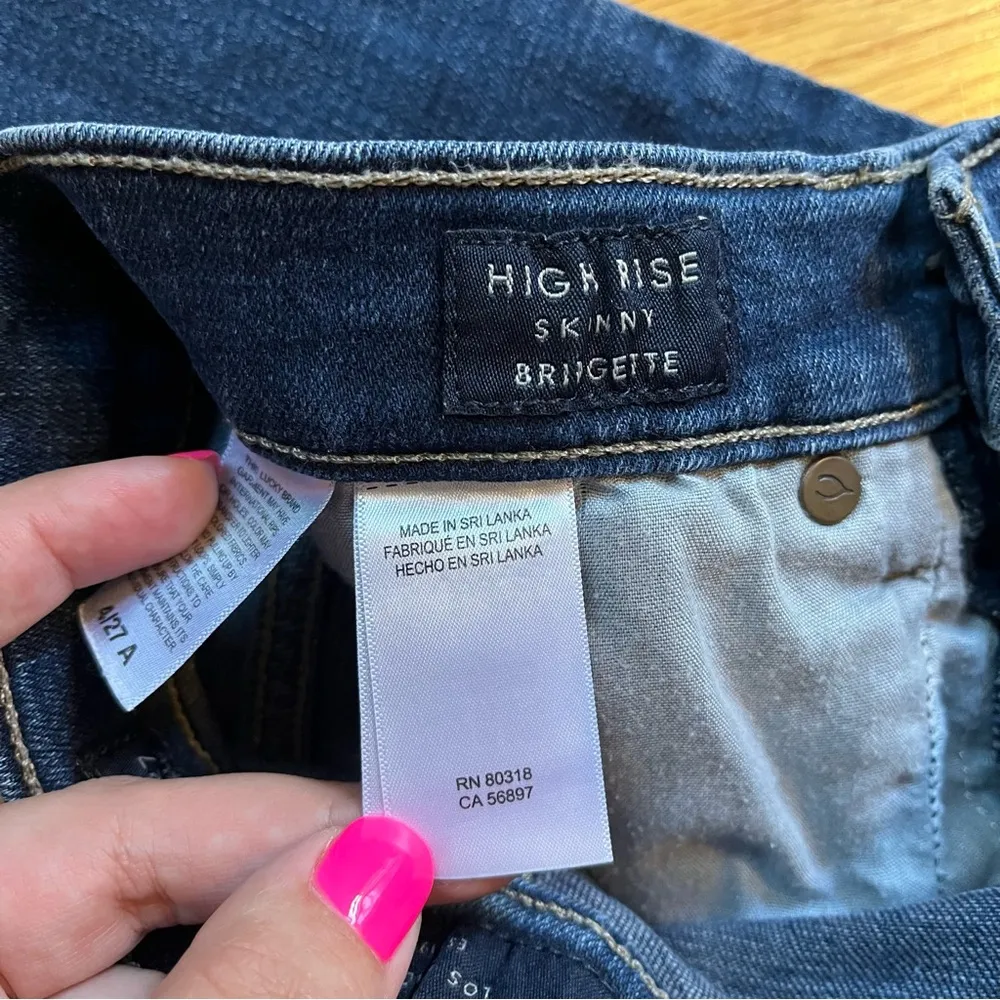 Lucky Brand high rise skinny Bridgette jeans size 4 / 27 ankle - Image 6