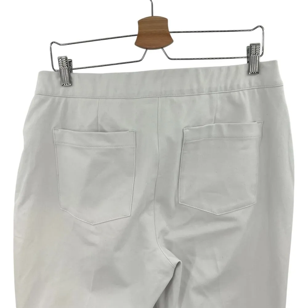 Spanx Silver Linings Slim Straight Pants Classic White Size XL Petite‎ - Image 8