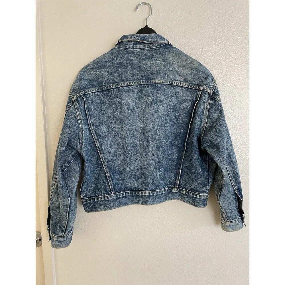 Vintage Guess Ageorges Margano Cropped Denim Jacket USA Y2k 90’s Women’s Medium - Image 4