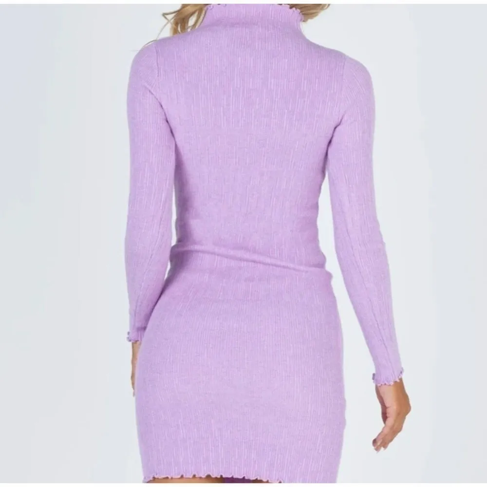 Princess Polly Verve Knit Mini Dress Size S/M NWT Mauve Purple Bodycon - Image 3