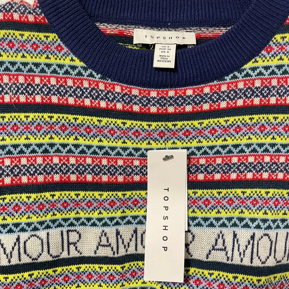 NWT Topshop Amour Fair Isle sweater size 4 - Image 4