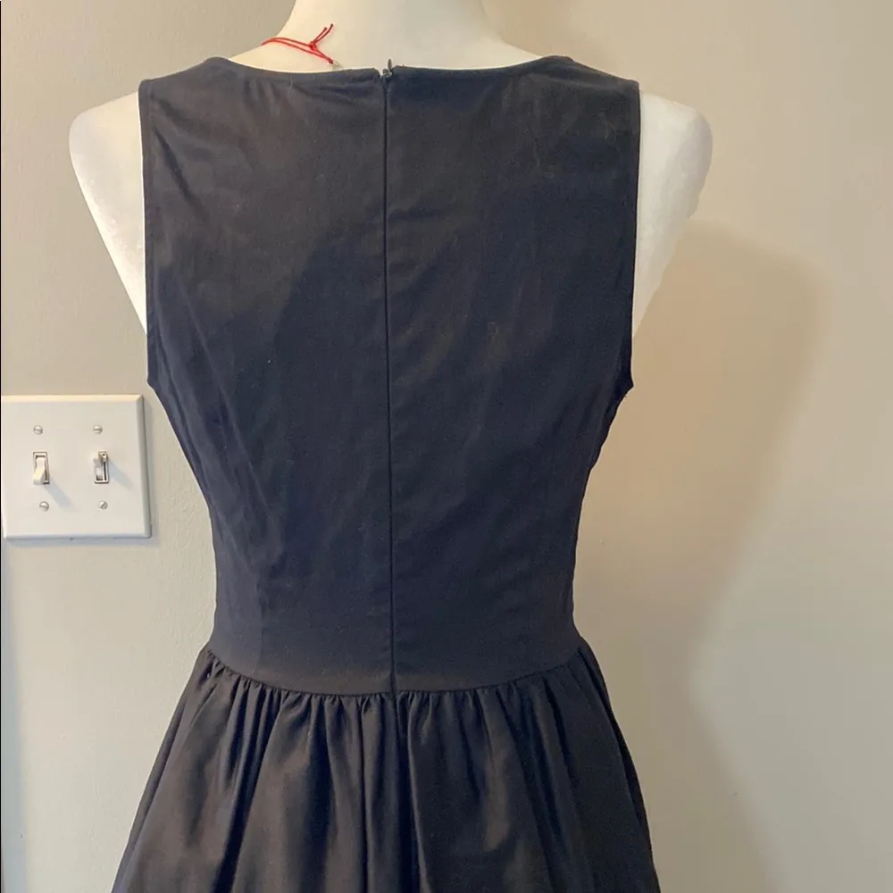 Fiorucci black fit n flare sleeveless dress with pleated skirt accented hem 8 - Image 5