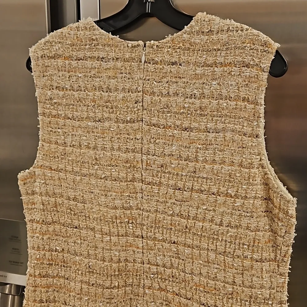 💕ST. JOHN💕 Space Dye Tweed Knit Dress ~ Neutral Multi-Color 14 NWOT - Image 9