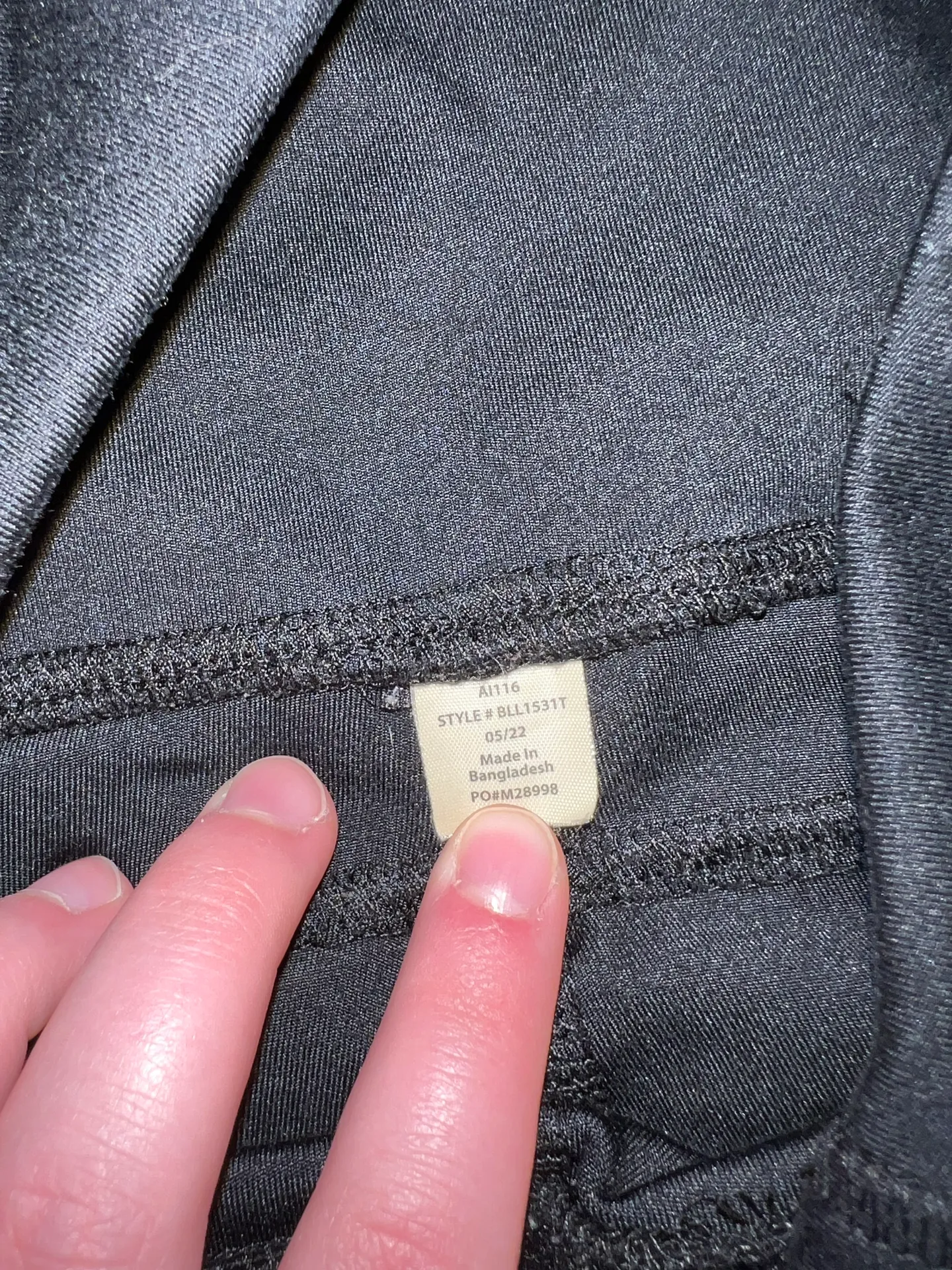 Black Leggings With Pockets  - Image 3