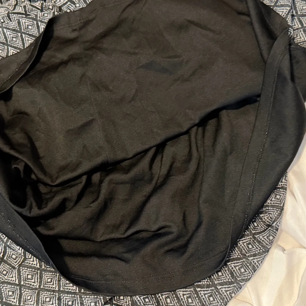 Forever 21 Black Patterned Maxi Spaghetti Strap Dress Size Medium Boho - Image 7