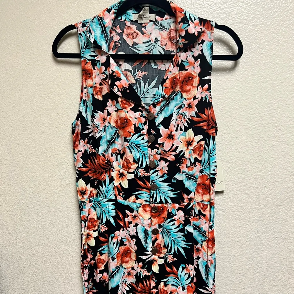 NWT Passport Floral Romper Size M Size M - Image 4