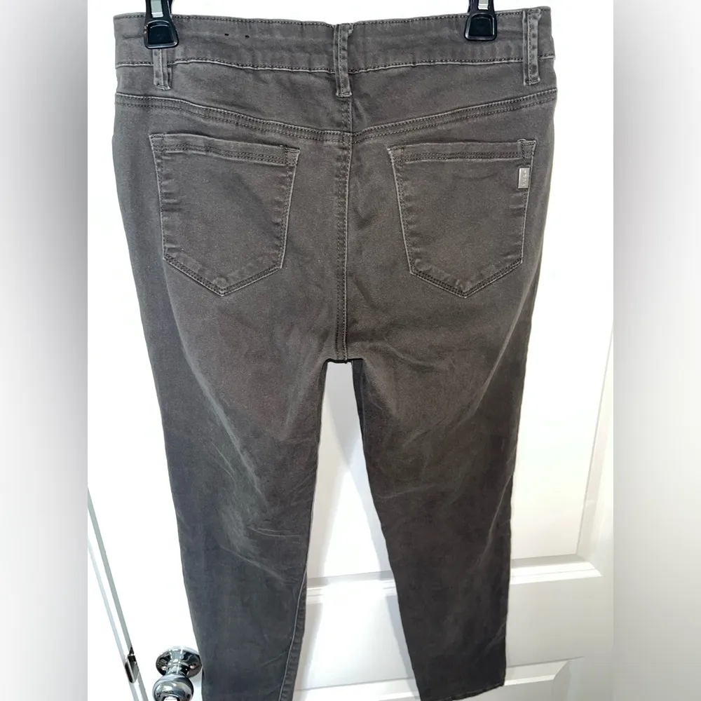 1822 Denim Gunmetal Accents Fitted Black Wash Modern Everyday Skinny Jeans Sz 10 - Image 8