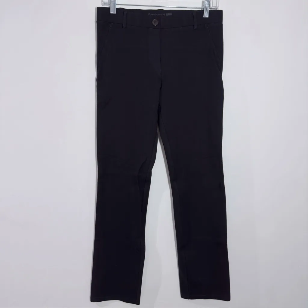 Betabrand Classic Dress Pant Yoga Pants Straight In Black Size Medium - Image 2