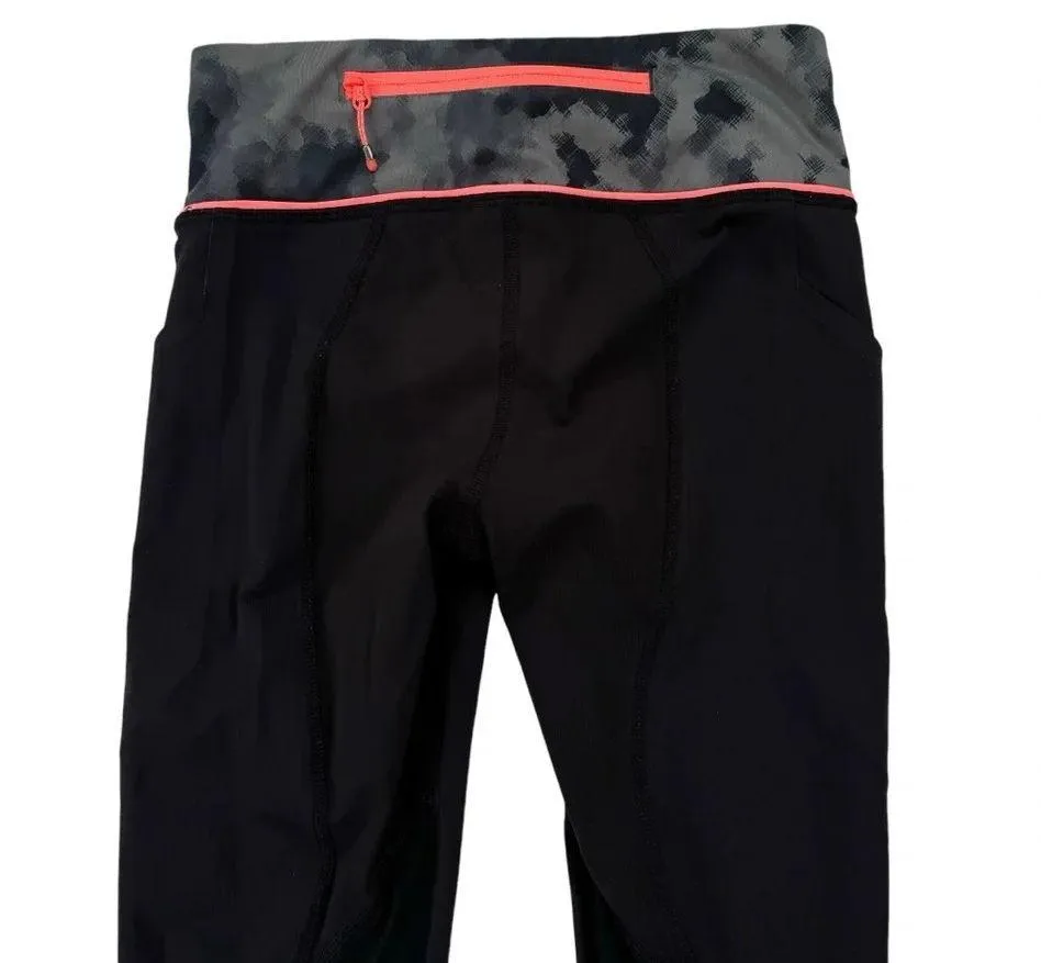 Lululemon Pace Rival Crop 22” Black Blooming Pixie Slate Coral Size 2 - Image 6