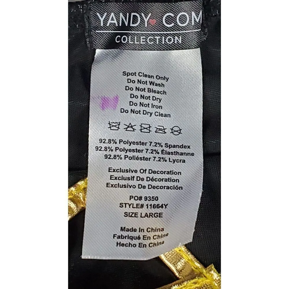 Yandy Ninja Costume Large Samurai Dragon Lady Fancy Dress Red Warrior Halloween - Image 10