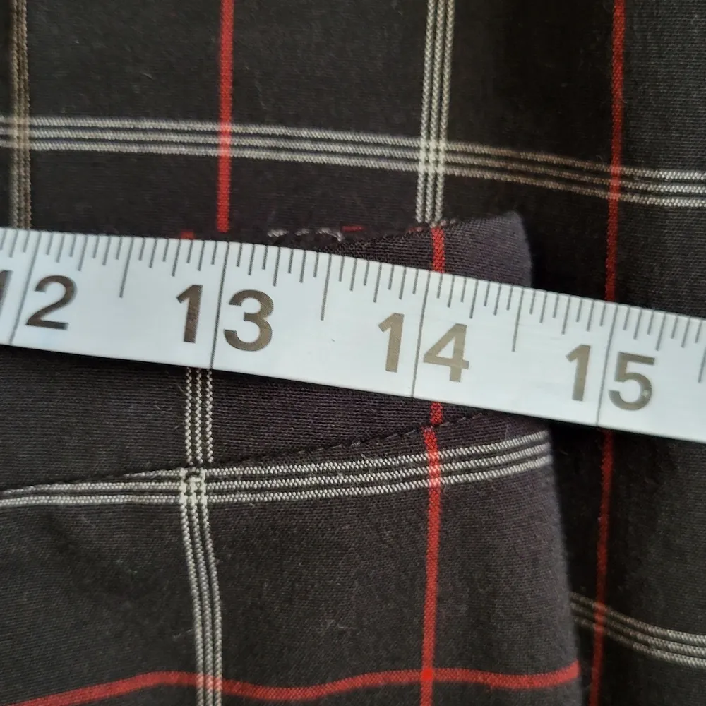 Apostrophe  red black windowpane straight leg trousers size 8 - Image 5