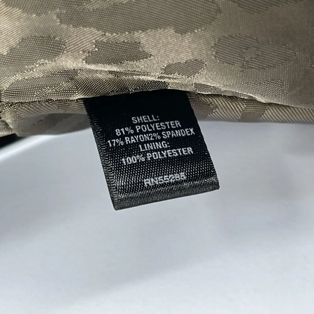 NEW Express Moto Jacket Olive Green Zip Up Military Long Sleeve Coat Large - Image 6