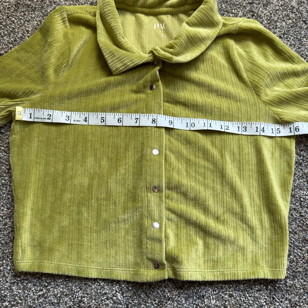 Green Pacsun Snap Polo Long sleeve Top - Image 5