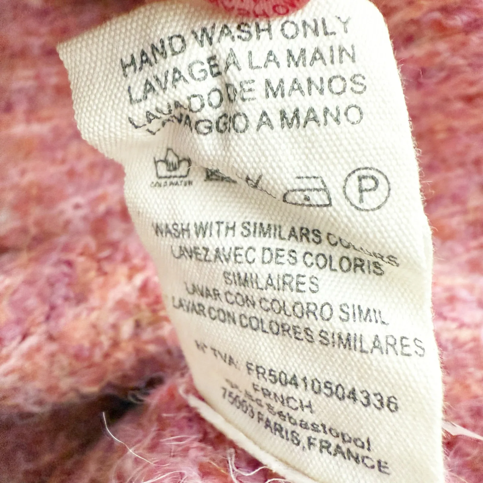 FRNCH x ANTHROPOLOGIE | Pink Purple Ombré  Sweater Hoodie Oversized | Small - Image 7