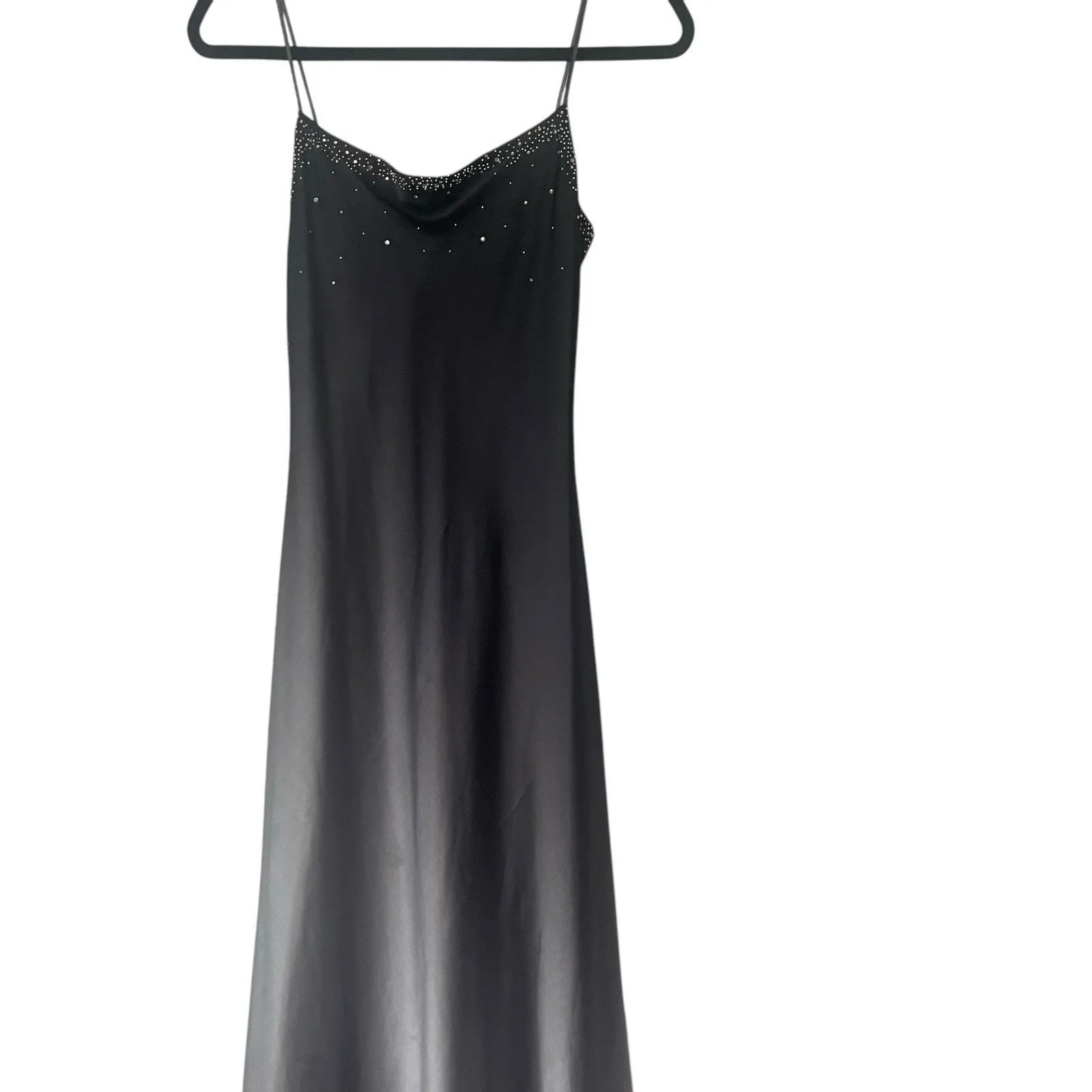 JUMP Y2k Junior's Size‎ 3/4 Bedazzled Whimsigoth Ombre Purple Maxi Prom Dress - Image 5