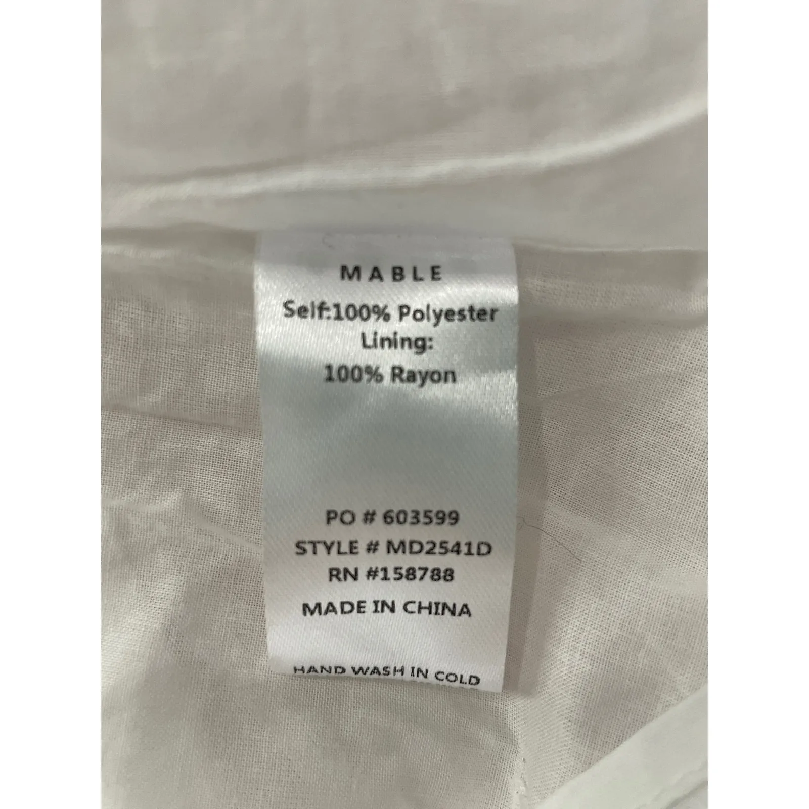 Amable by Mable Lennon White Pink Floral Tiered Mini Dress Size Large NWT 12 oz - Image 11