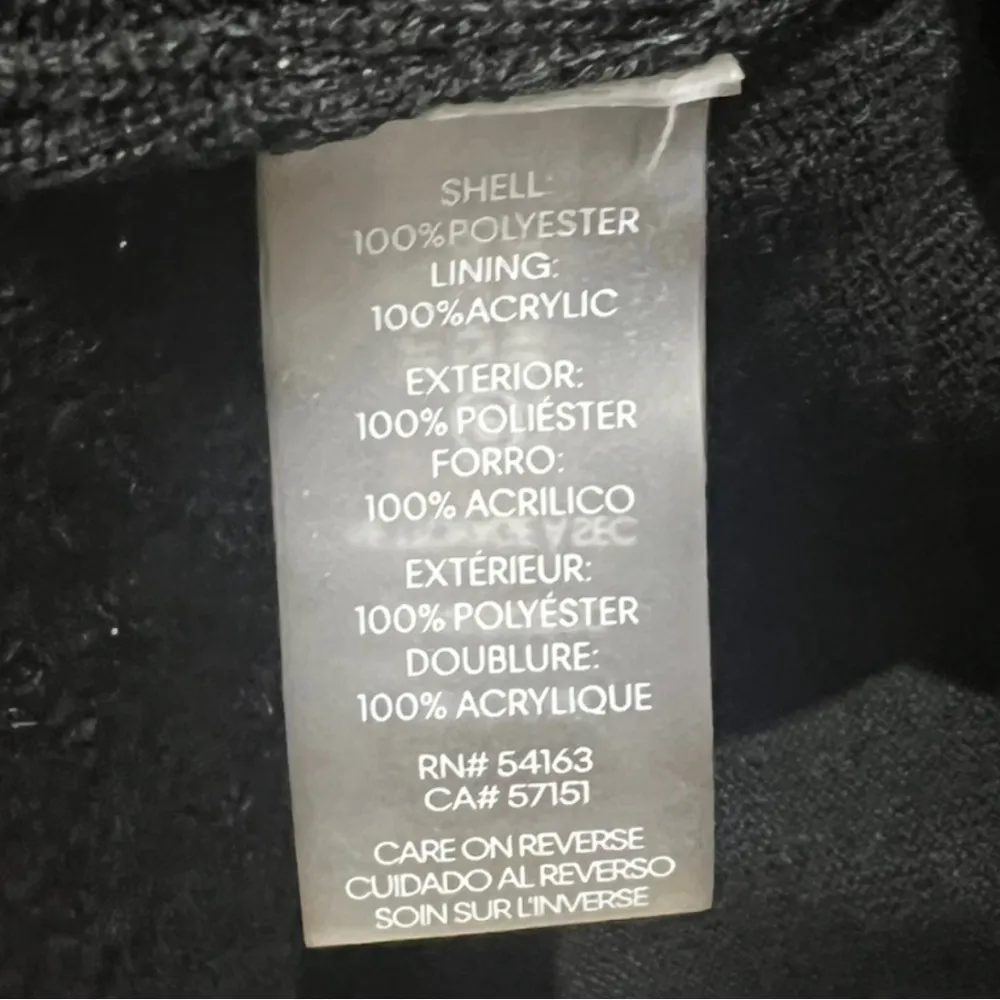 Calvin Klein Jewel Neck 3/4 Sleeve Faux Fur Cropped Jacket Size Small - Image 6