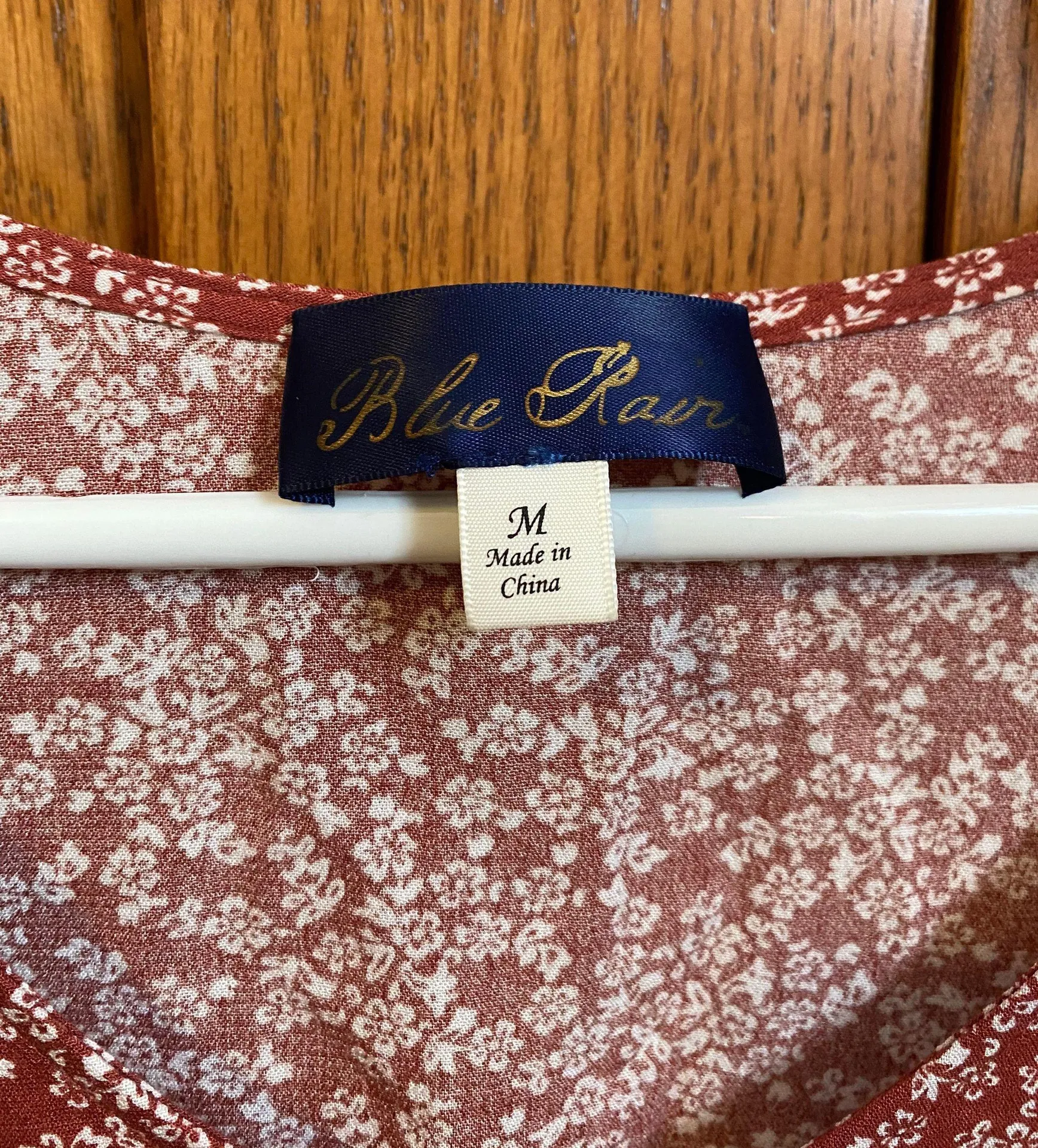 Maroon Floral Blouse - Image 4