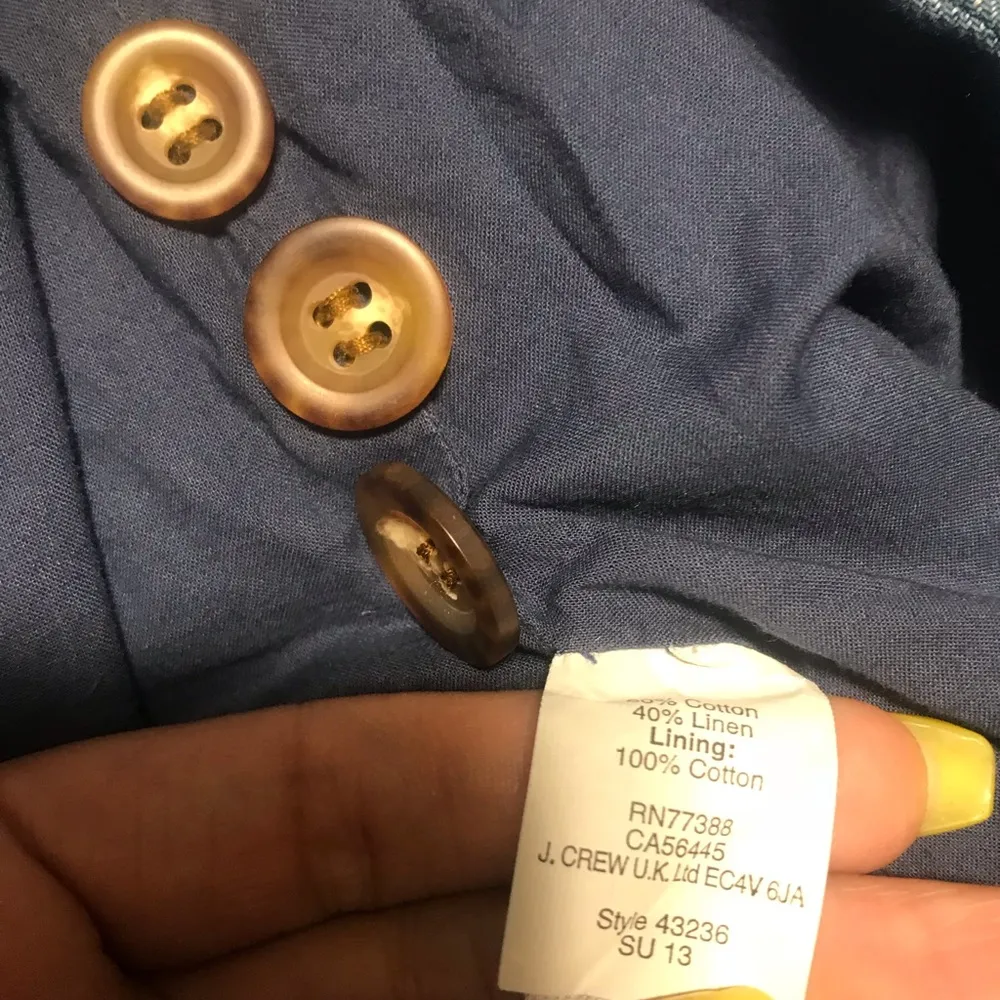 Madewell Chambray Tailored Blazer Sz0 - Image 7