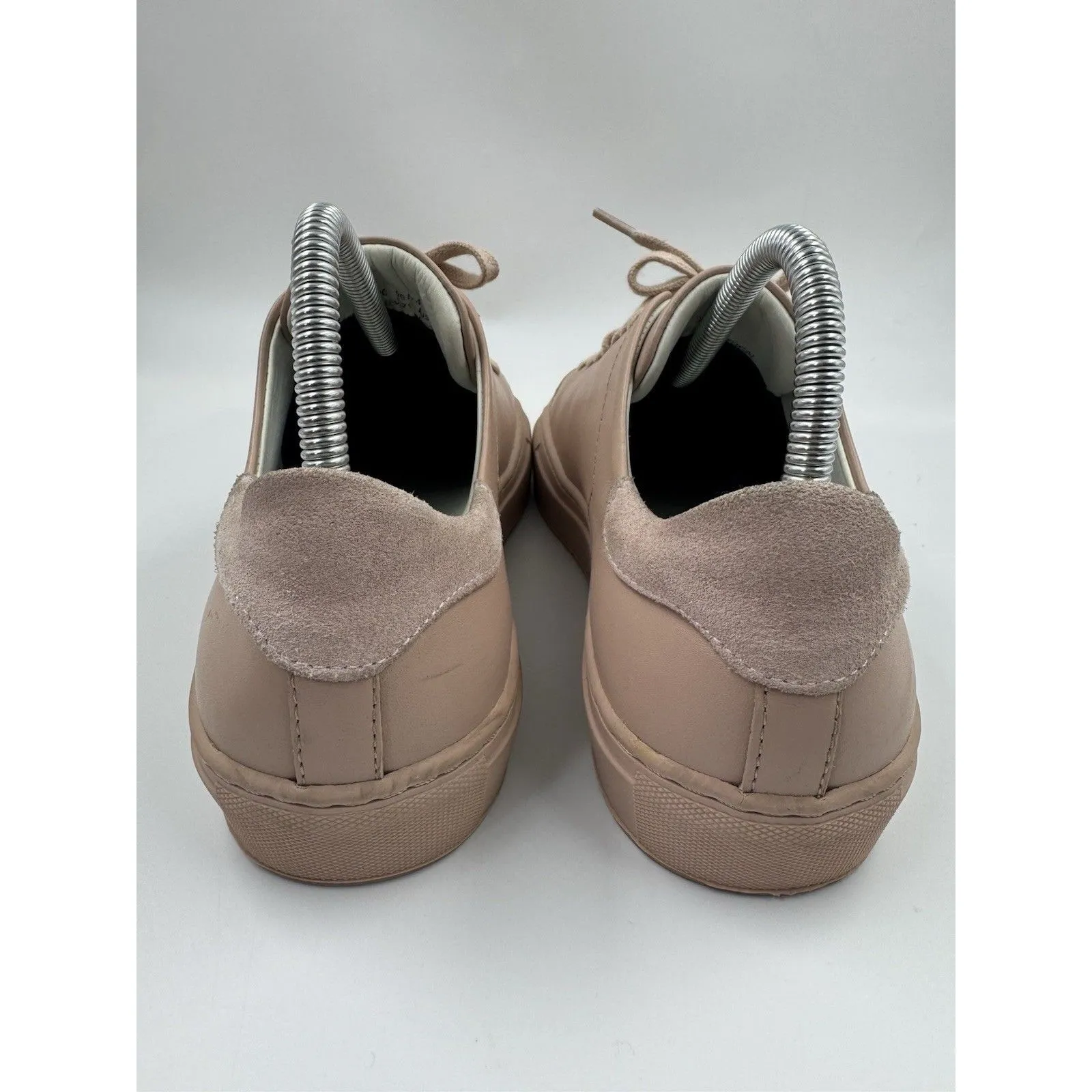 AXEL ARIGATO Leather Sneaker Shoes Size 7.5 Pale Nude Pink Trainers 98174 - Image 6
