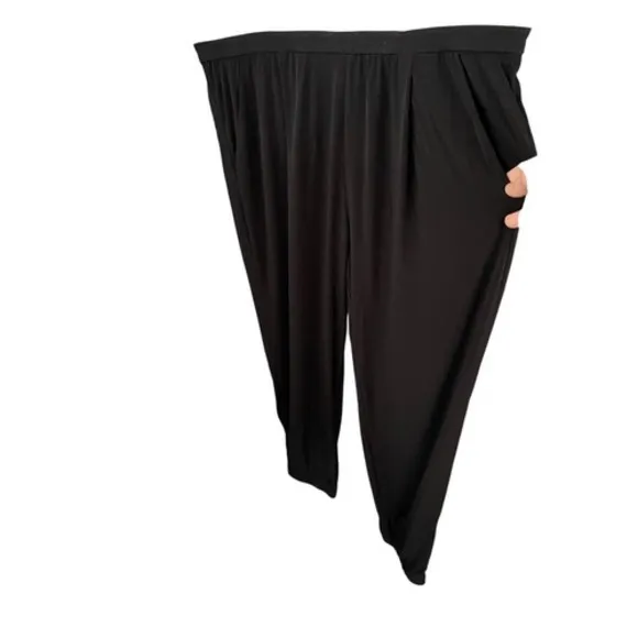 B6‎ Chicos White Black Zipper Front Jumpsuit Pantsuit Wide Leg Casual Elegant - Image 8