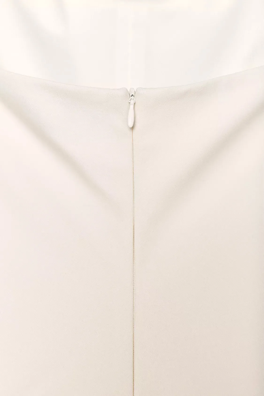 Zara Elegant White cream Halter corset ruffle Dress - Image 6