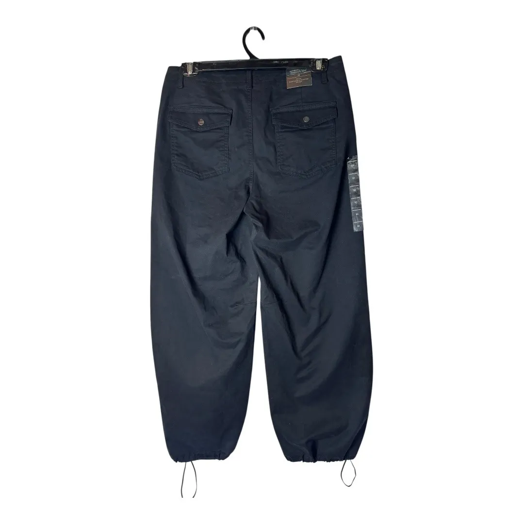 Banana Republic‎ Pants Women 10 Black Authentic Chino Parachute NWT Baggy Y2K - Image 2