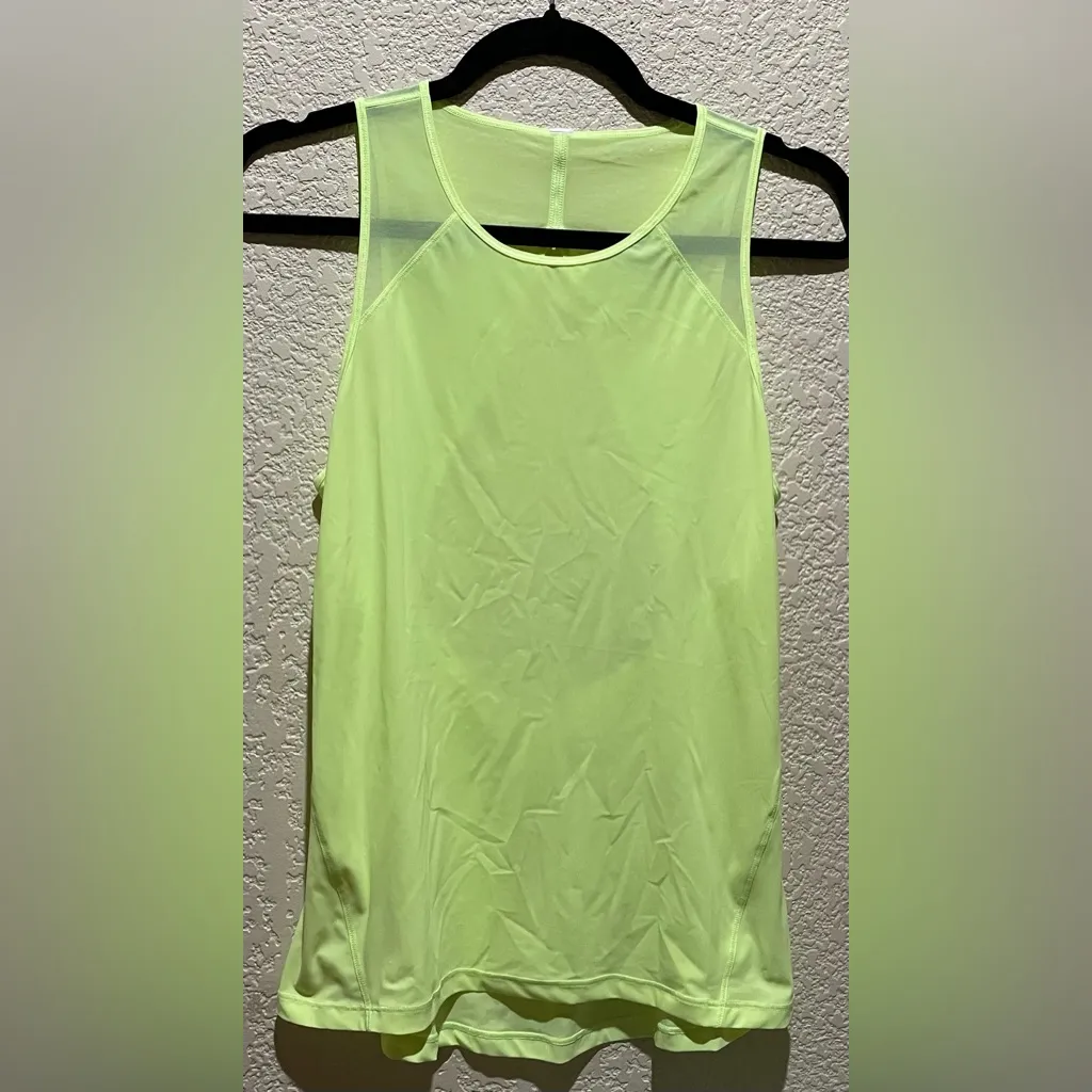 Lululemon For The Run Neon Green Sleeveless Top Clear Mint official color - Image 4