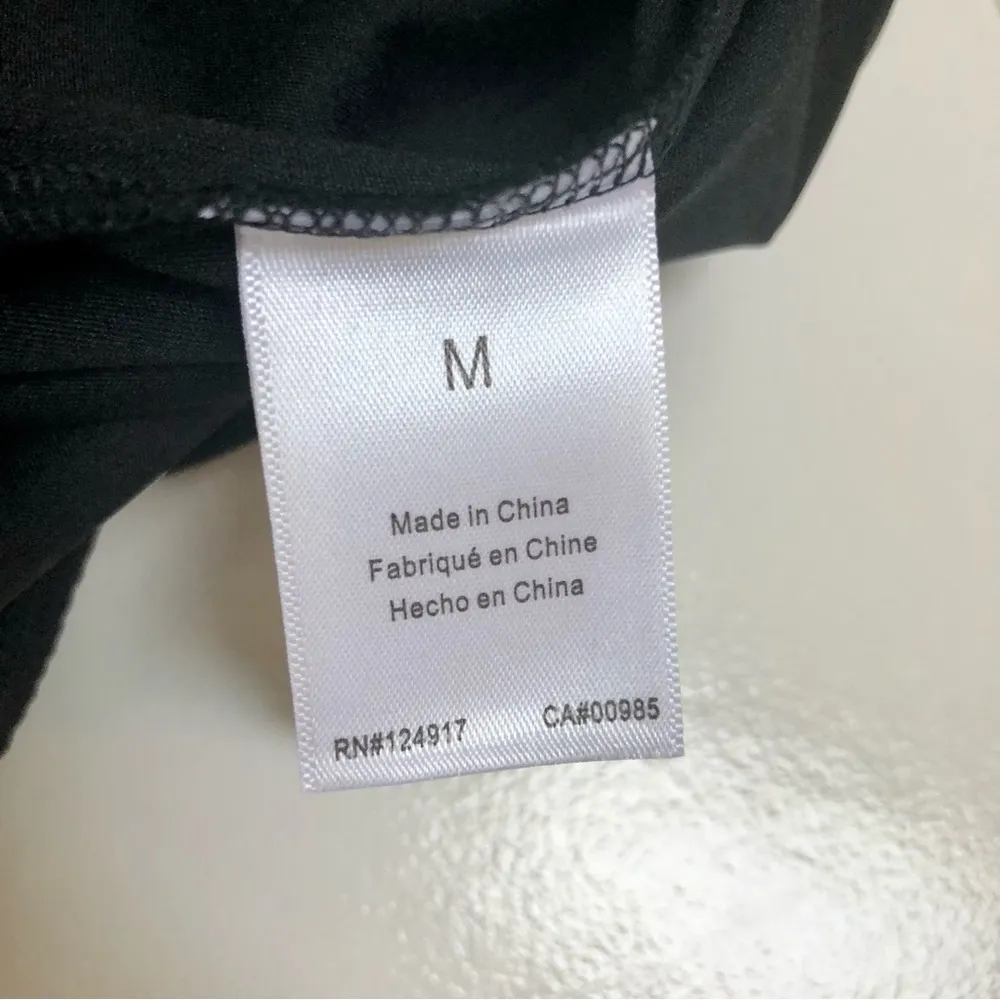 NWT WeWoreWhat Cut Out Midi Skirt Strappy Side Ties Solid Black Cutouts Resort M - Image 13