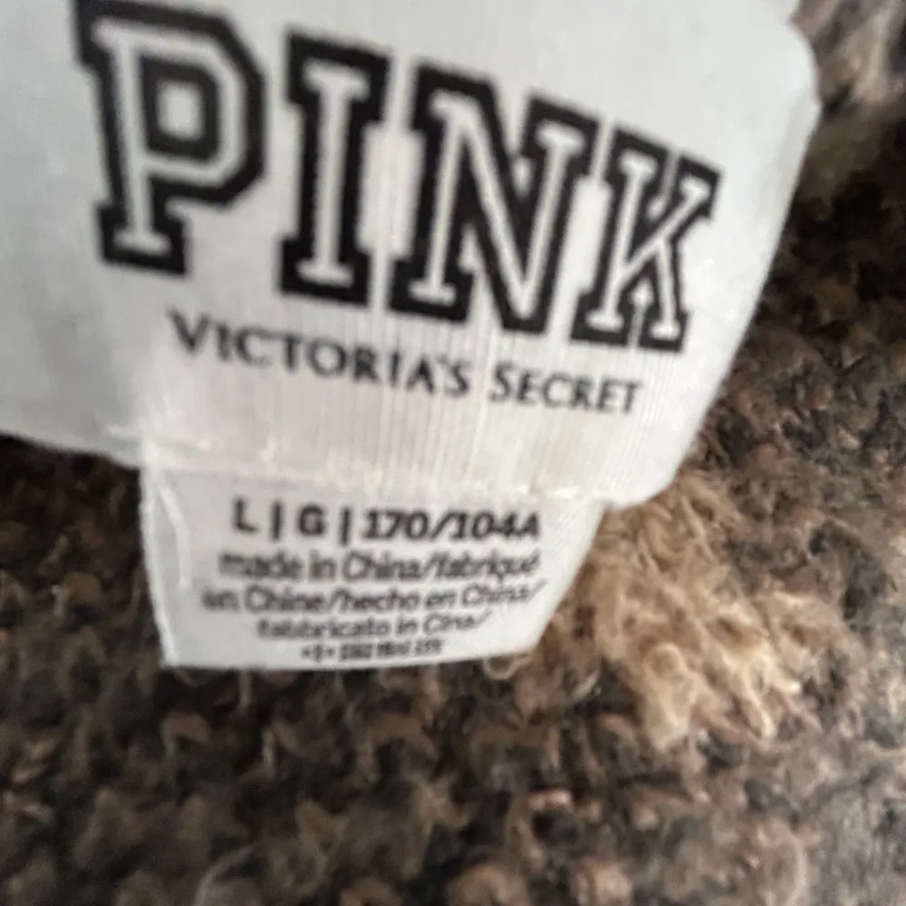 PINK Victoria Secret Reversible Deep plunge V oversized long haired sweater - Image 6