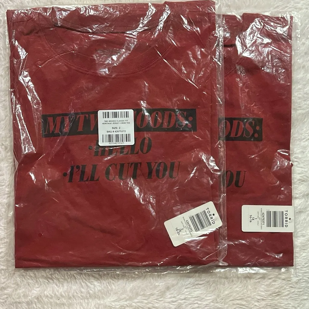 Size 2: Torrid Two Moods Classic Fit Heritage Jersey Crew Tee - Image 5