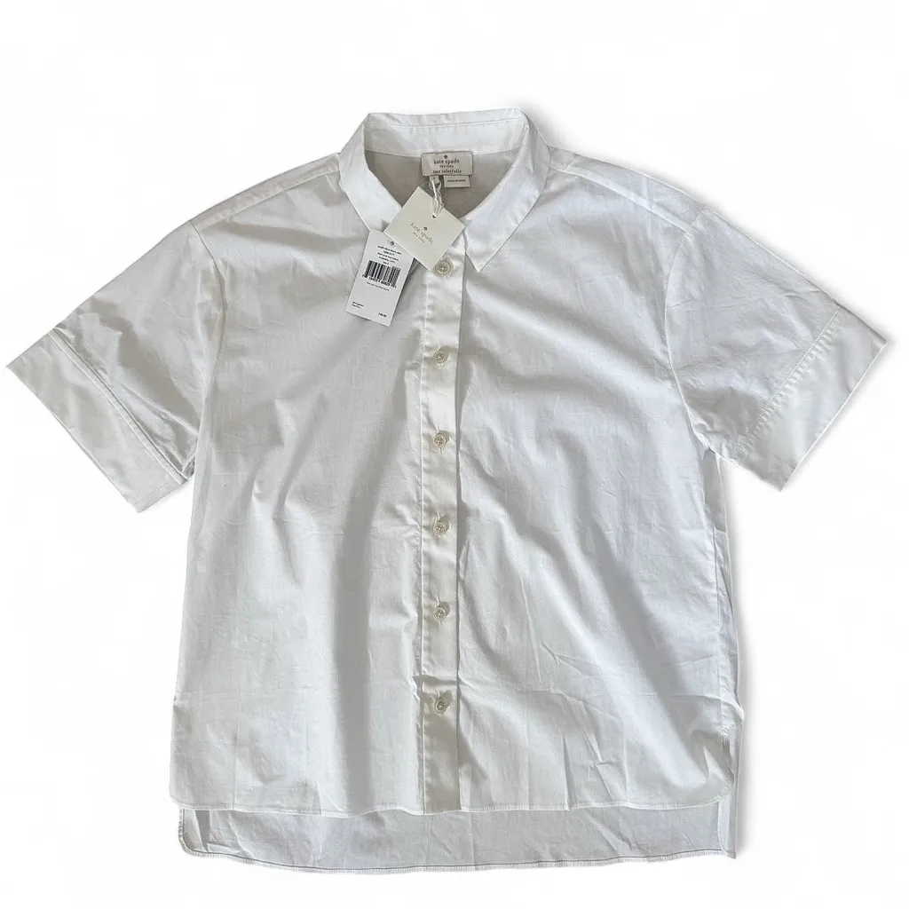 kate spade poplin short sleeve shirt - Image 2
