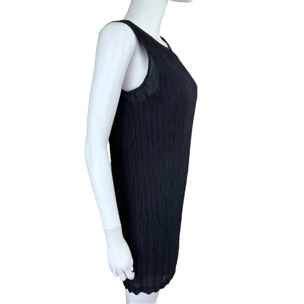 Vivienne Tam Black Textured Pattern Dress Size 1 - Image 2