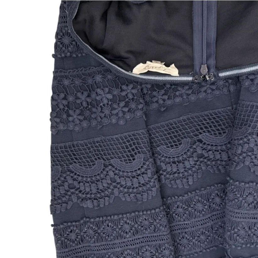 SugarLips Navy Blue Lace Tube Top Mini Tube Top Dress Size Women's Small - Image 3