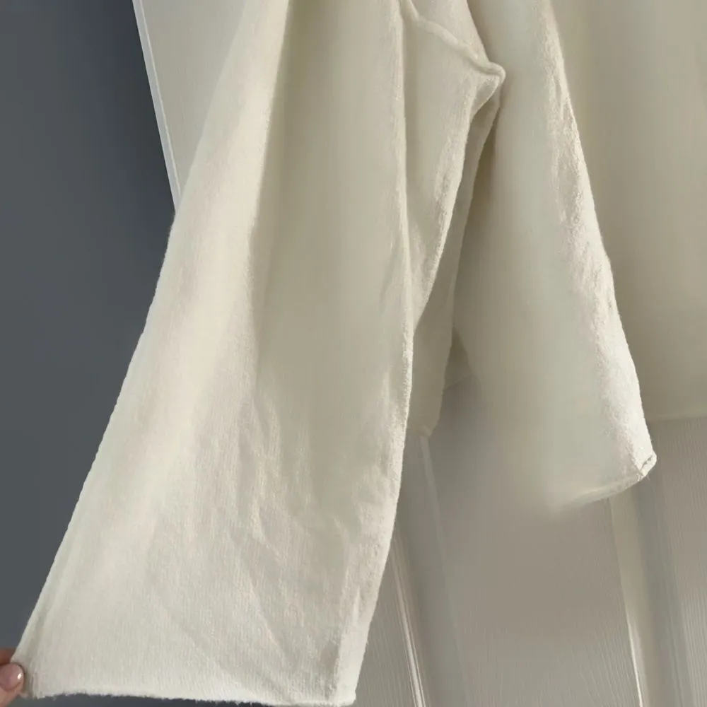 She + Sky White wide Sleeve Soft Sweater Size Medium - Image 8