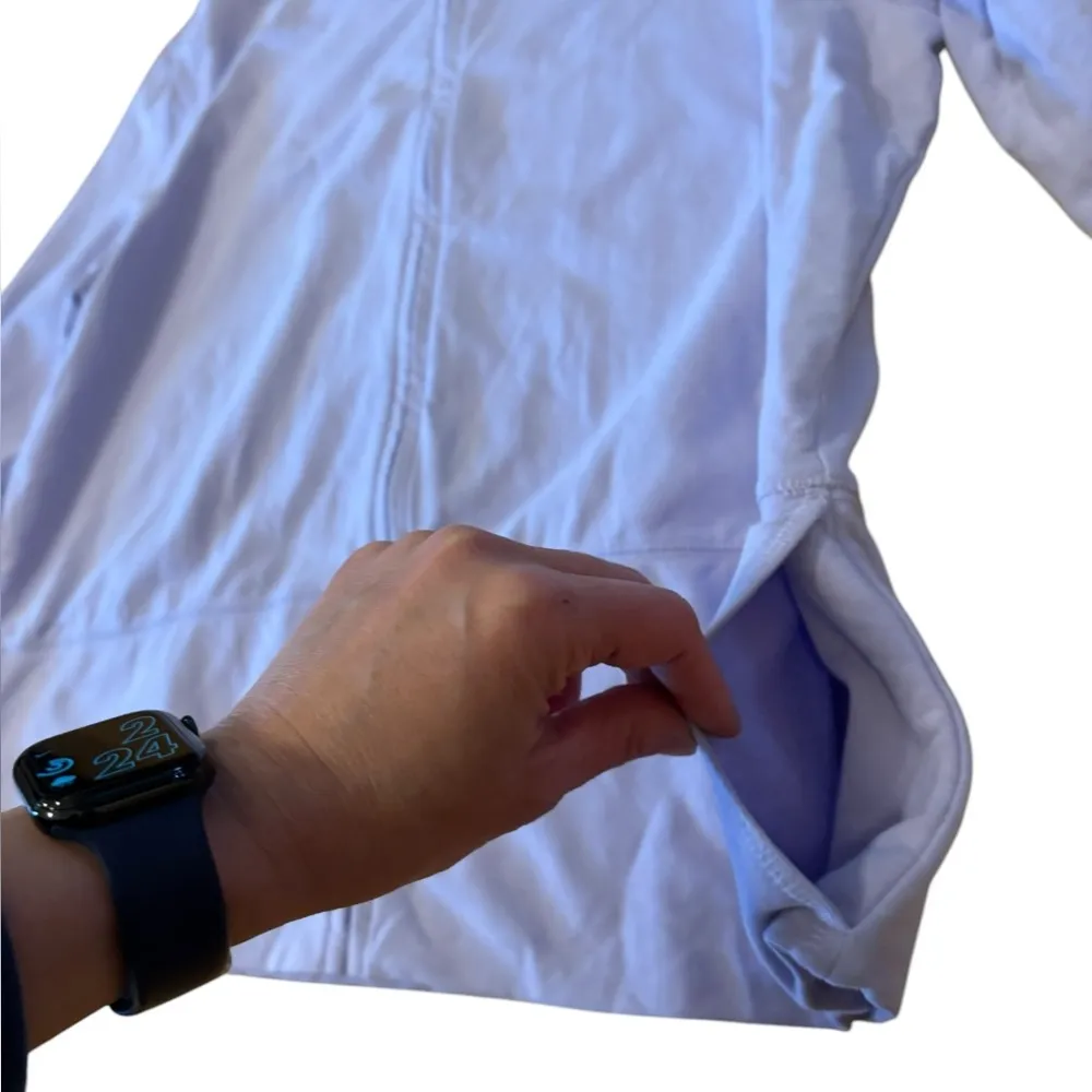 J Jill Light Purple Full Zip Long Sleeve Sweater Sweatshirt Mock Neck Large P Size undefined - Image 5