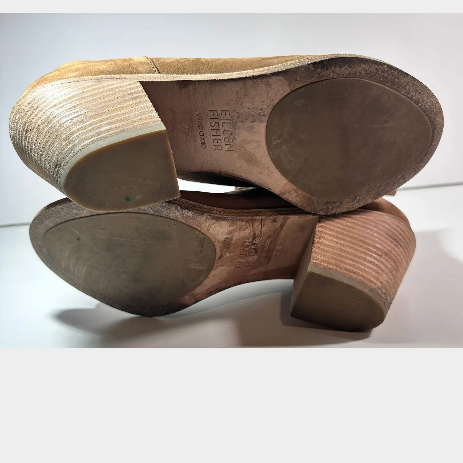 Eileen Fisher Vero Cucio Ankle Boots Sz 7.5 Strappy Peep Toe Western Cowgirl‎ - Image 7