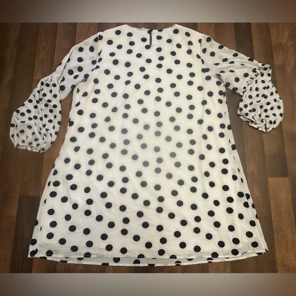 Cocomo Black and White Polka Dot Dress Size 2X - Image 6