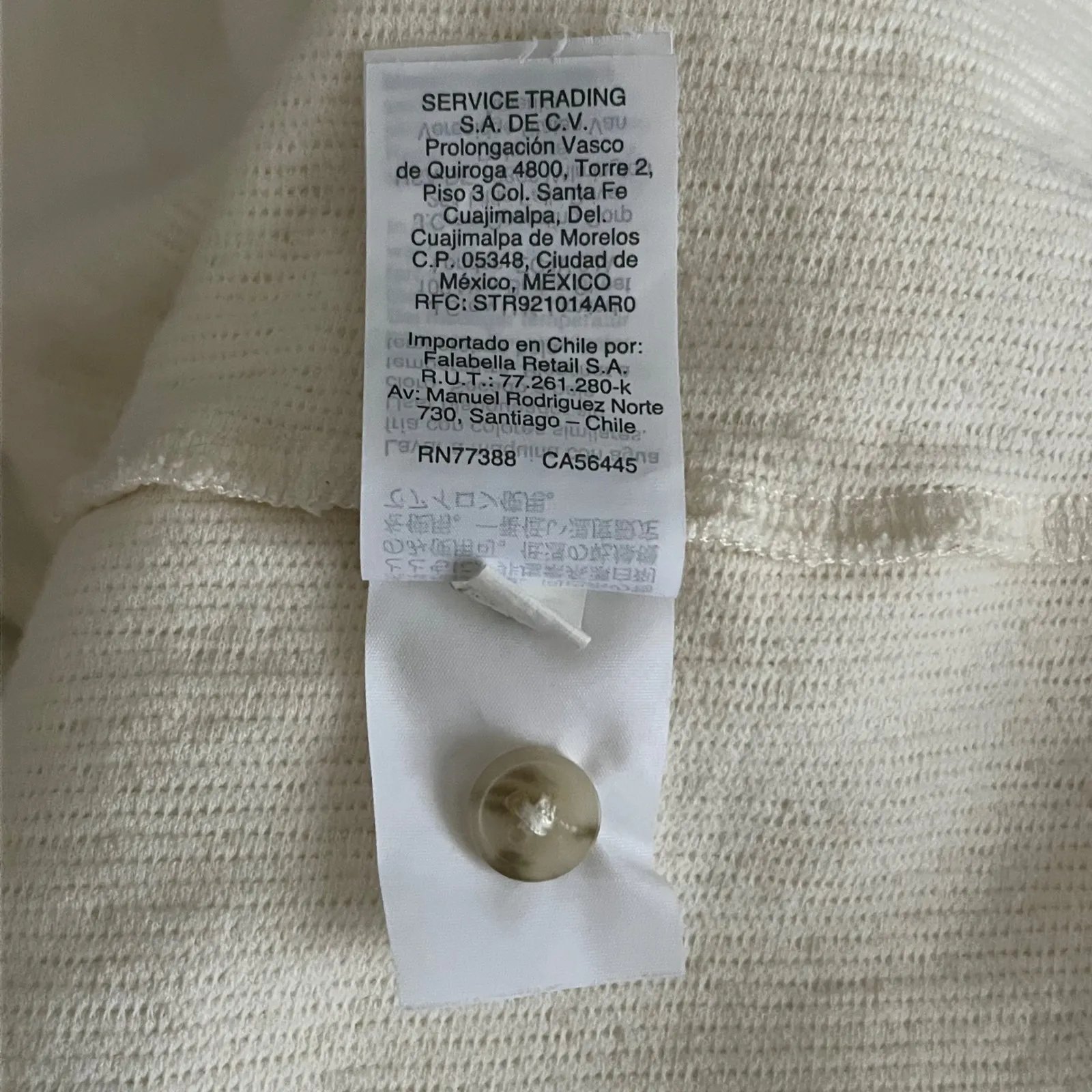 Madewell Texture & Thread Women's Ivory Mock Neck Ribbed Long Sleeve Size L - Image 6