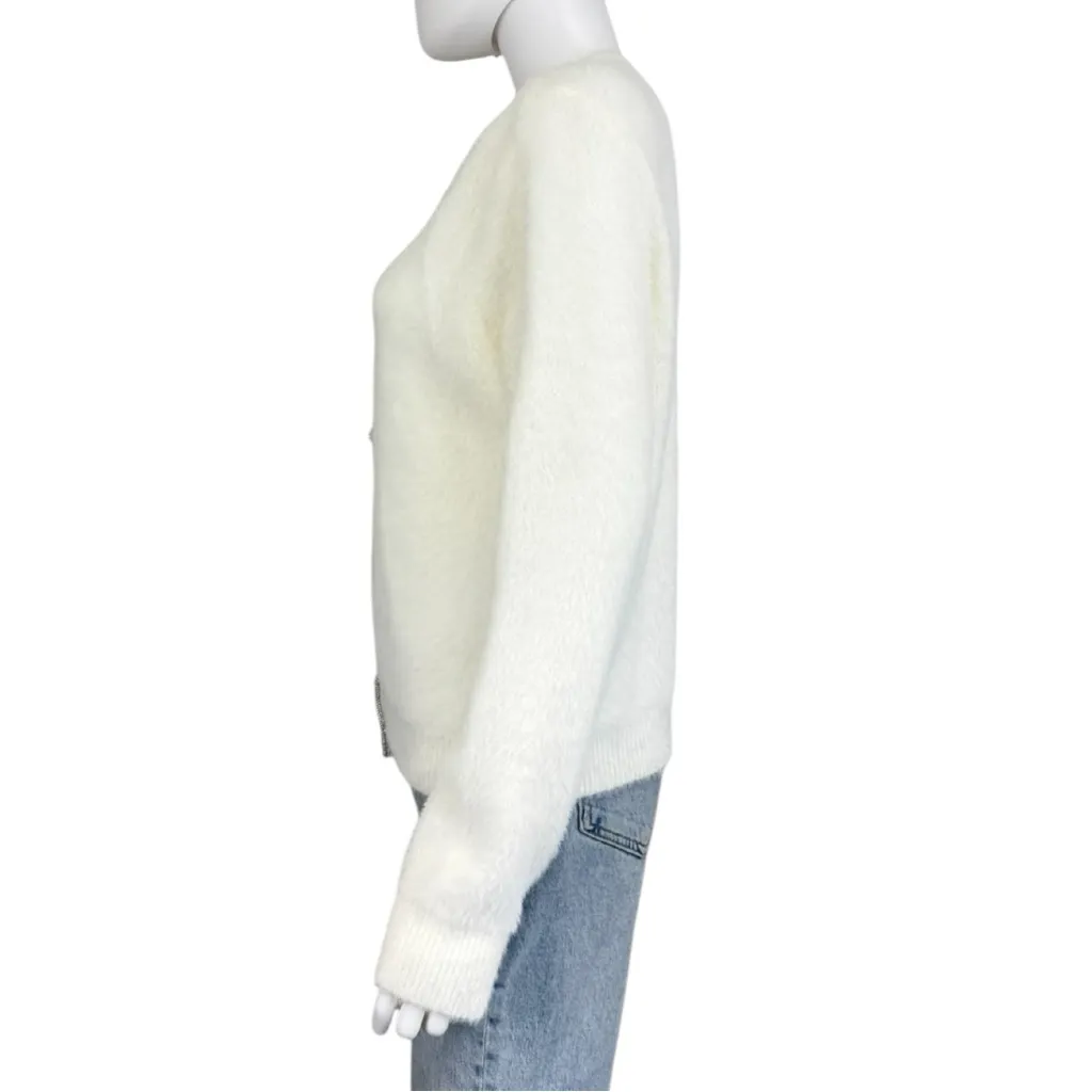 Sadie & Sage NWT White Porcelain Sweater Cardigan Size XS - Image 2