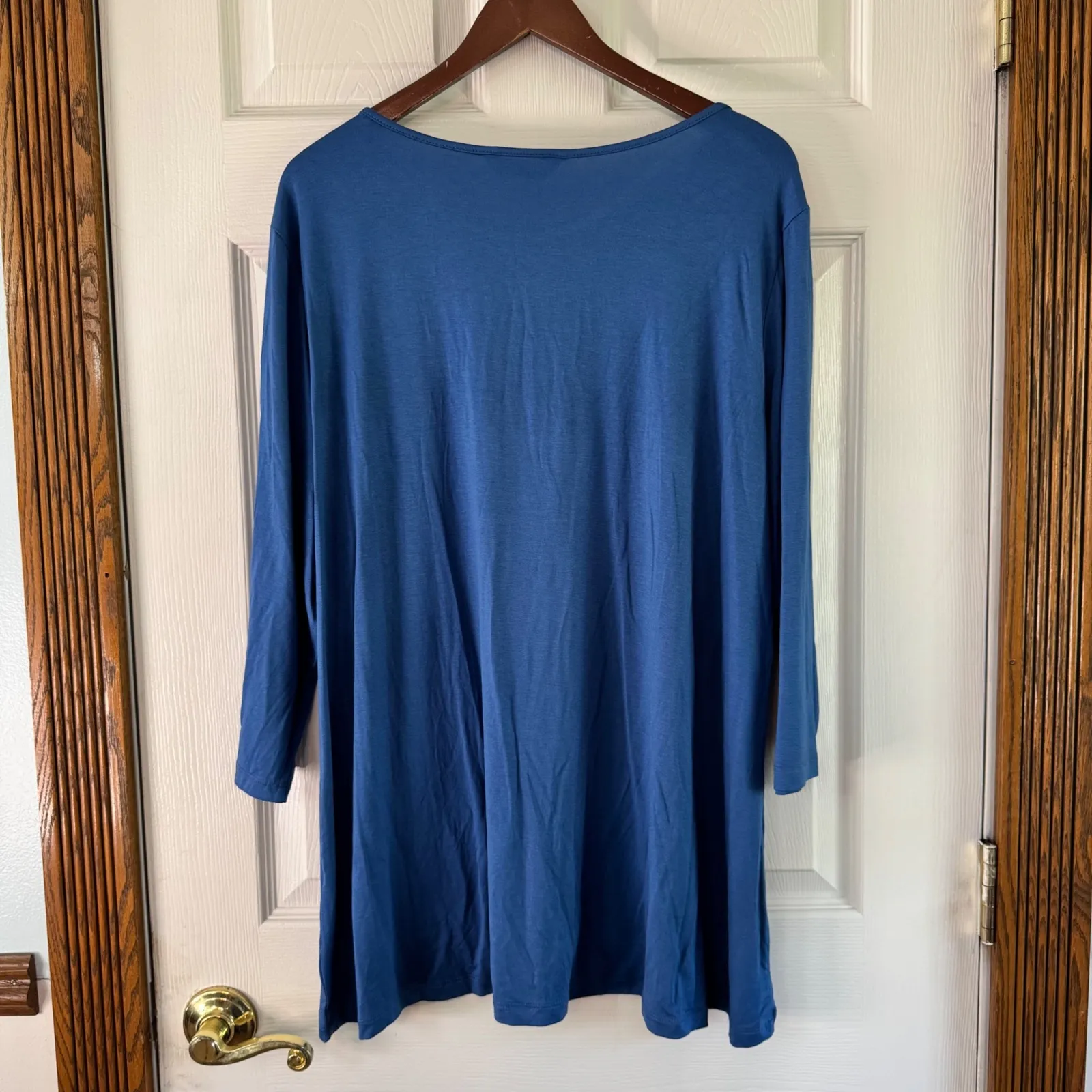 Allegra K Tunic Top Button Accent Long Sleeve Casual‎ Blouse XXL - Image 7