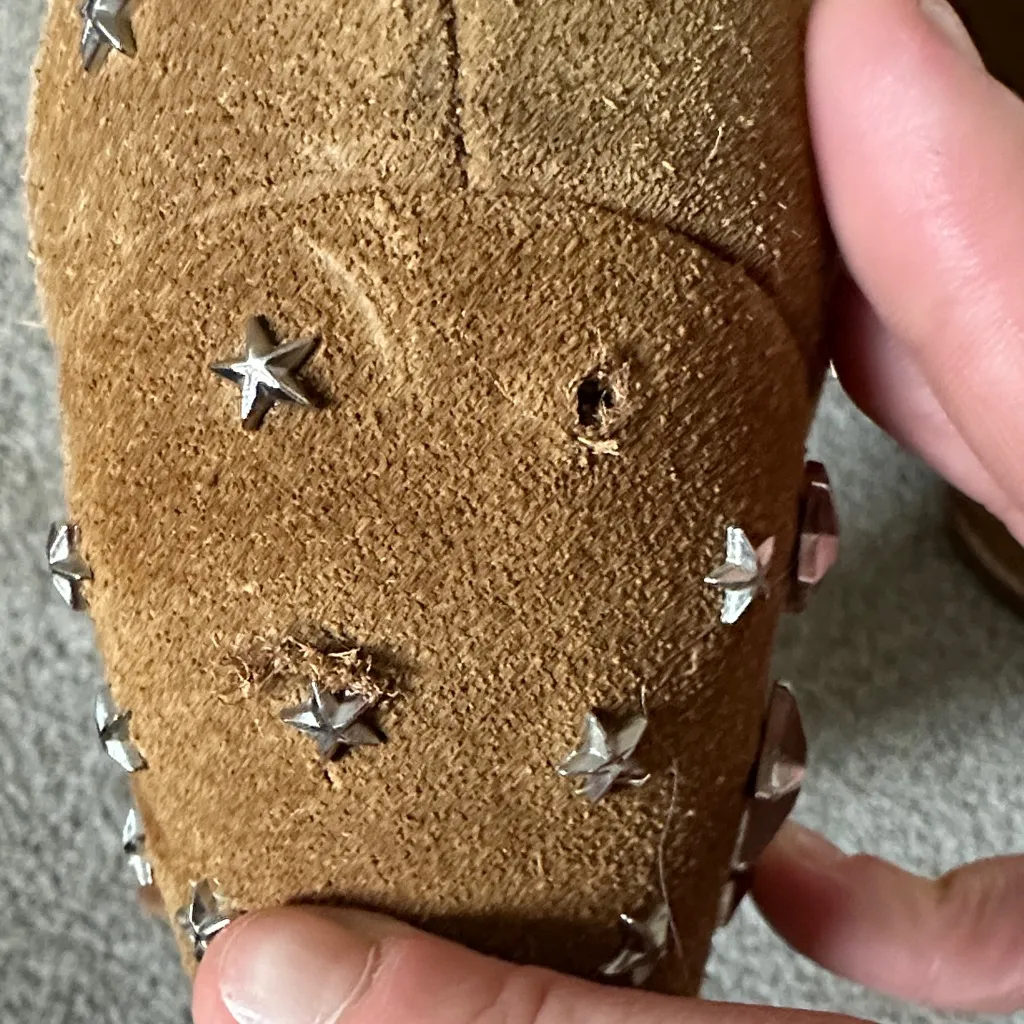 Matisse Star Studded Suede Caty Boots Size 8.5 Brown - Image 7