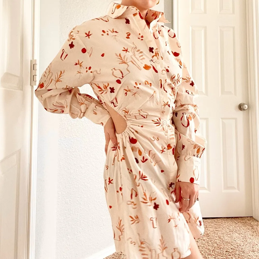 Peppermayo Soho Printed Cut Out Shirt Dress - Image 6