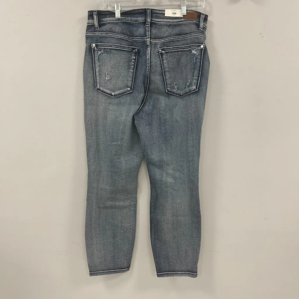 Judy Blue High Rise Destroyed Boyfriend Jeans in Med. Wash - Size 16W - NWT - Image 2