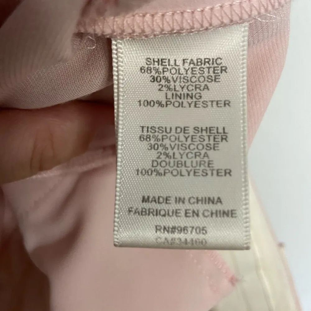 Rebecca Taylor pastel pink pleated suiting pants size 6 - Image 6