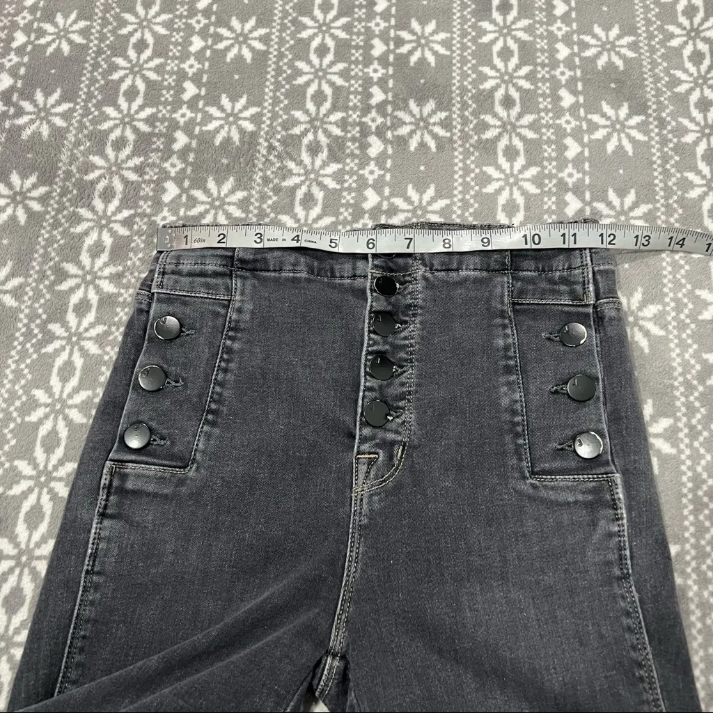 J Brand Natasha High Rise Skinny Jeans w/ Raw‎ Hem In Obscura Wash Size 24 - Image 15