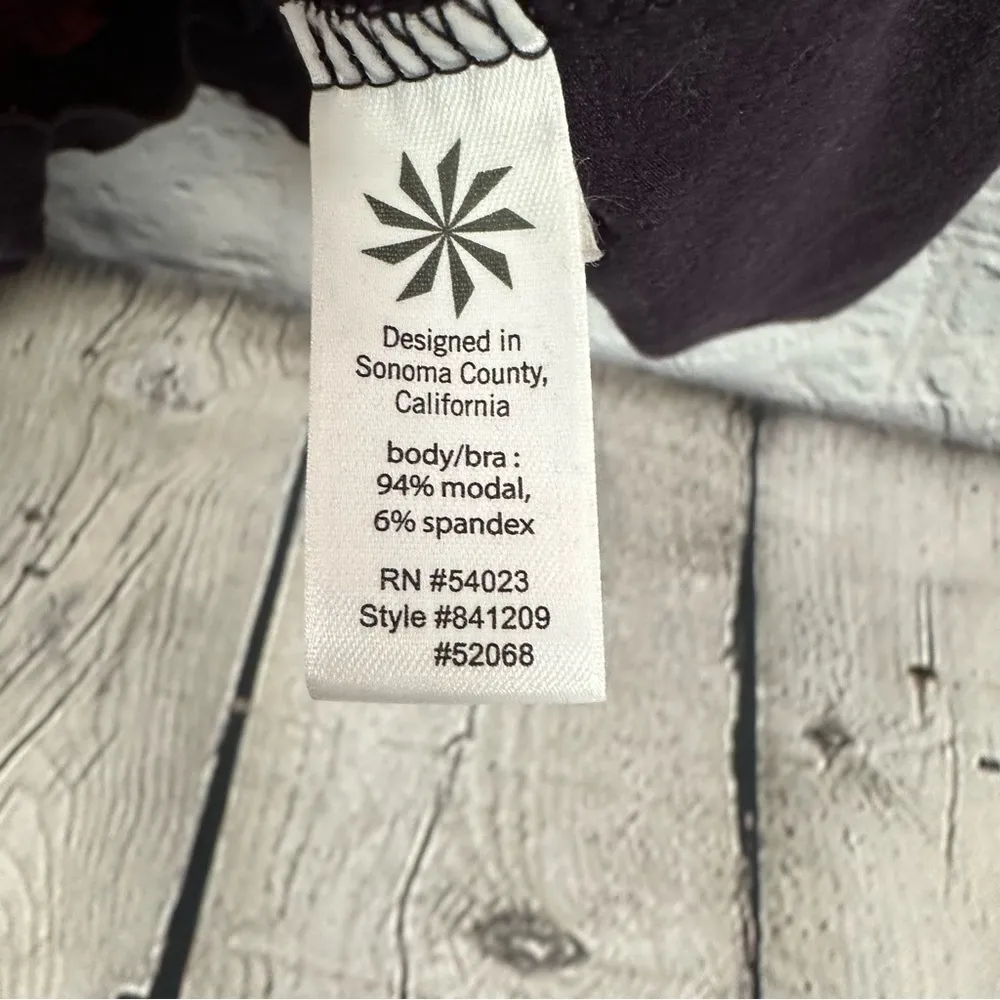 Athleta Kindred Cami Tank Dress Shelf Bra Adjustable Straps Stretch Maroon M - Image 6